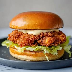 Crispy chicken burger