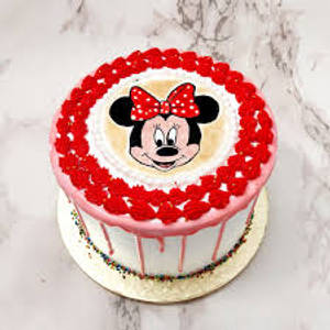 Minnie Mouse Photo Cake