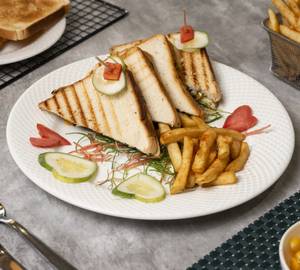 Grilled Cheese Sandwich (Served with French Fries)
