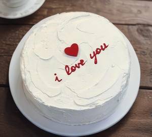 Simple white forest cake