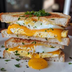 Grilled egg sandwich
