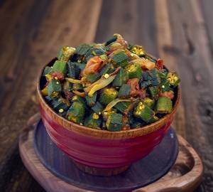 Onion Aloo Bhindi Bhurji