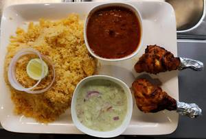 Biryani Rice With Kalmi Kabab