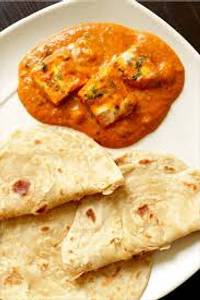 Butter paneer with lachha paratha