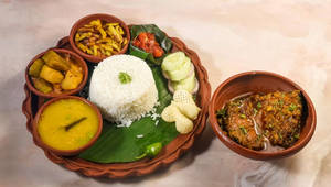 Fish thali rohu
