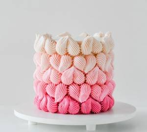 Colour Full Pink Design Chocolate Truffle Cake