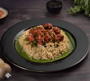 Chicken Biryani Special with chicken 65 (Serves-2)