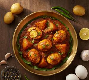 Aloo Diye Egg Curry  [2 Pieces]