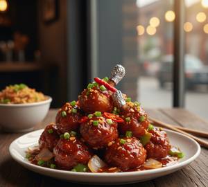 Saucy chicken lollipop