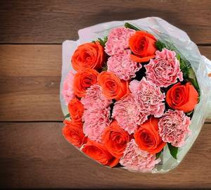 Corp Gift An Arrangement Of Pink Roses [15 Pieces] Scg 29