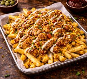 Chicken loaded french fries