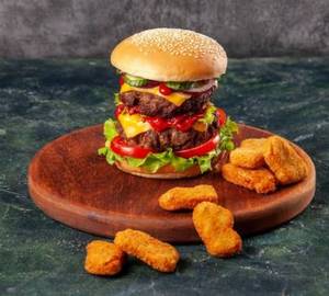 Chicken Burger Nuggets Combo