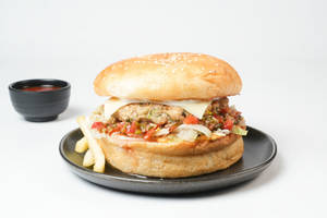Pico De Gallo Chicken Burger