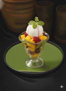 Fruit Salad With Ice Cream