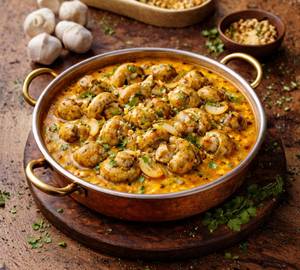 Mushroom garlic butter masala