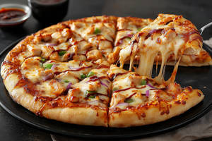 Cheese chicken pizza