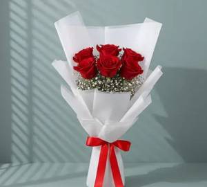6 Stamp Red rose Small Boutique