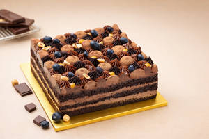 Chocolate Mousse Open Face Cake