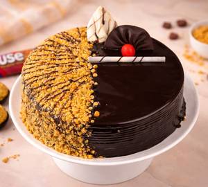 Eggless Choco  Butterscotch Cake
