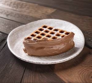 Triple chocolate waffle