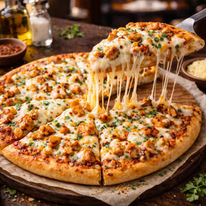 Signature chicken pizza