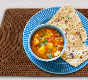 Aloo Matar Tamatar Subji + 3 Paratha