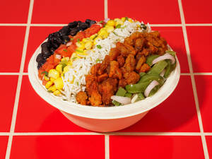 Crispy Mushroom Rice Bowl (Mini)