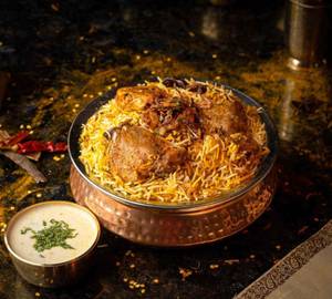 Chicken Fried Rice with Raita