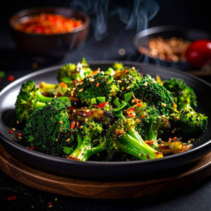 Stir Fried Charred Broccoli