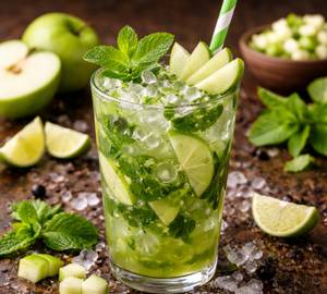 Green apple mojito