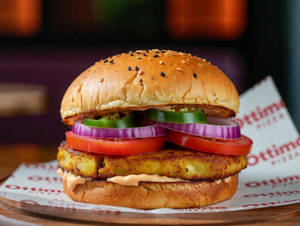 Jalapeno Paneer Burger