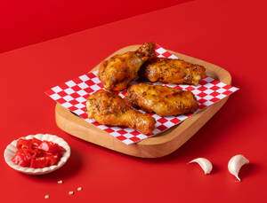 Spicy Baked Chicken Wings 4pc