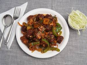 Paneer chilli dry gravy