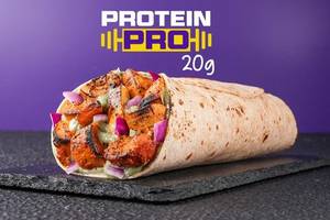 Protein Pro Tandoori Soya Chaap Wrap.