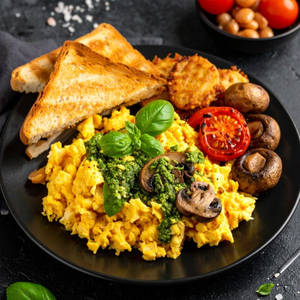Pesto Scrambled Eggs