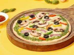 Pesto Mushroom Pizza