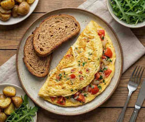 Omelette Brown Bread