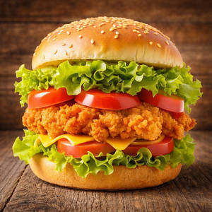 Crunchy Chicken Pop Burger