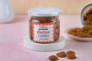 Coffee Button Cookies