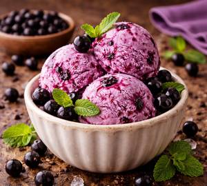 Black current icecream