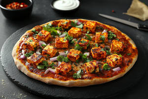 Barbeque paneer pizza