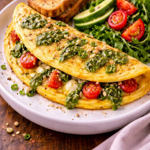 Basil Pesto Omelette
