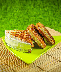 White Choco Whirl Waffle