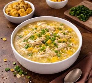 Sweet corn chicken soup