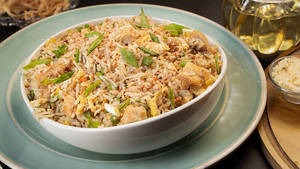 Burnt Garlic Chicken Fried Rice