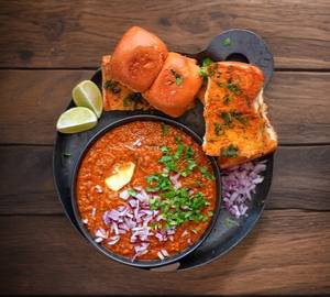 Pav bhaji + Vada Pav