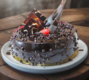 Eggless Chocolate Chips Cake (500 grams) 1lbs
