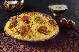 Lazeez Bhuna Murgh Biryani (Dum Chicken Biryani - Serves 2)