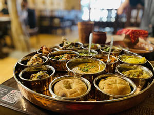 Gaon Special Chicken Thali