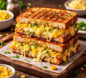 Cheese corn sandwich